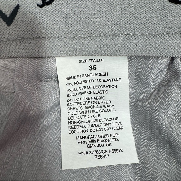 Callaway Mens Heather Gray Flat Front Casual Golf Shorts Classic Pockets Summer - Picture 11 of 13